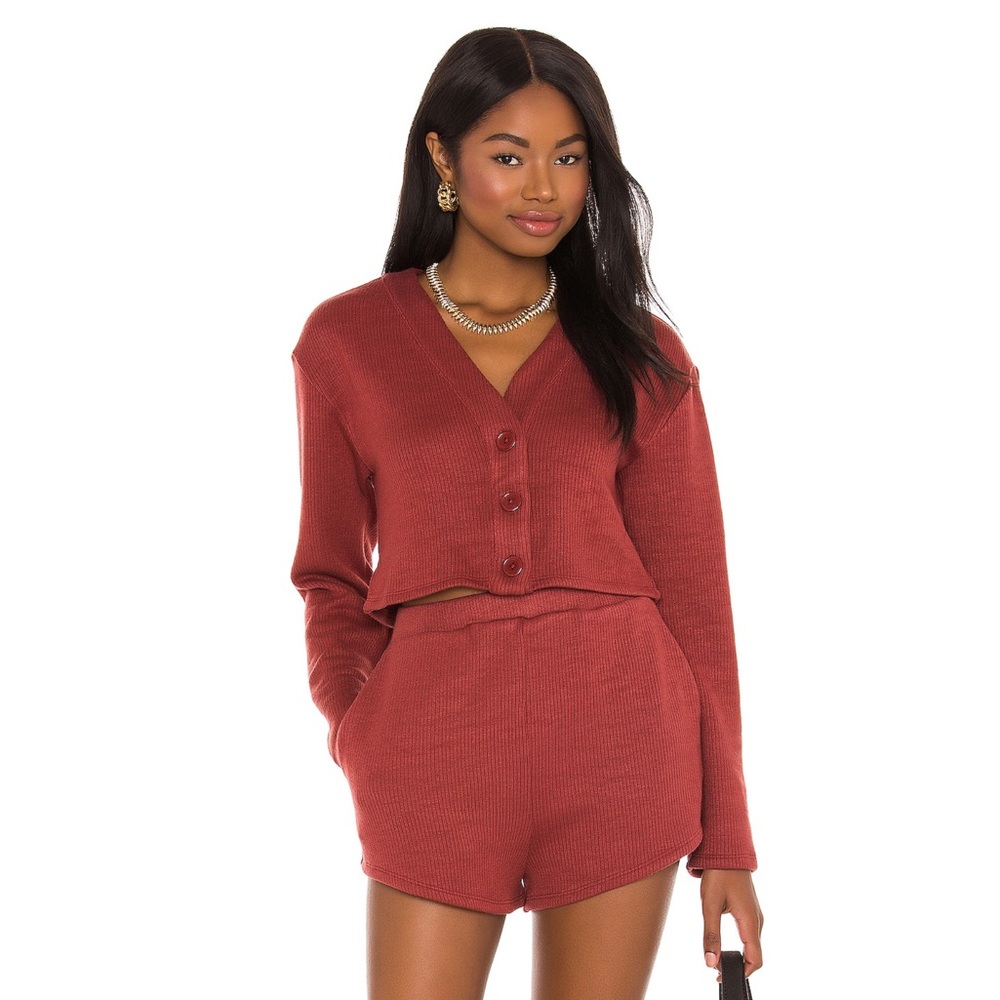 Lovers + Friends | Darby Cardigan in Wine Red